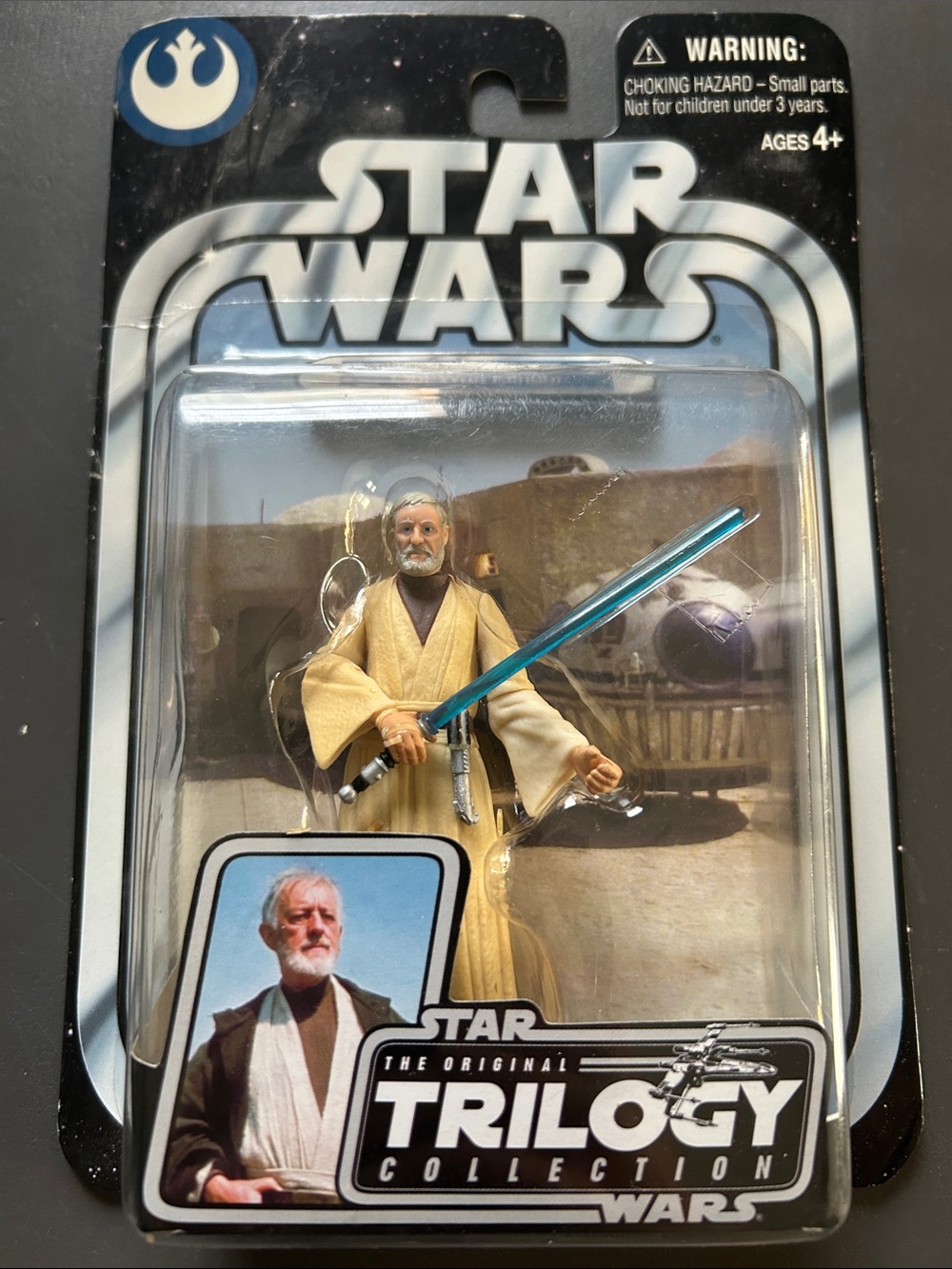 Star Wars Obi-Wan Kenobi Action Figure - Beige Robe, Blue Lightsaber